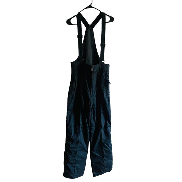 Mens Head Skiwear Overall Pant Medium Black Lined Filled Adjustable Strap Zip - Picture 1 of 8